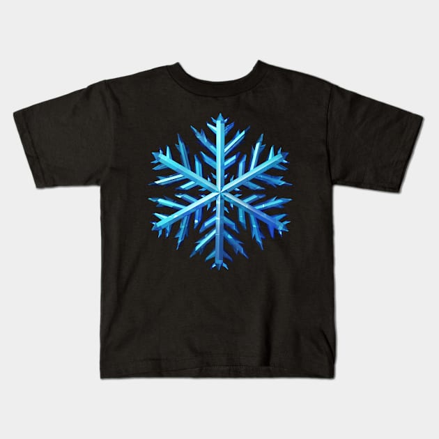 Snowflake Kids T-Shirt by lightidea